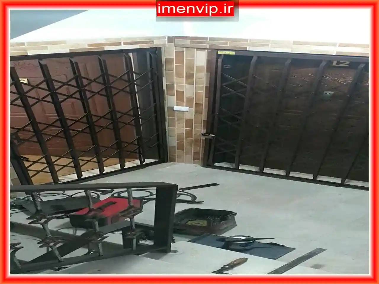 حفاظ آکاردئونی آهنی برای تأمین امنیت آپارتمان ها حفاظ آکاردئونی آهنی برای تأمین امنیت آپارتمان ها