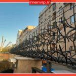 نرده روی دیوار امنیت ساختمان