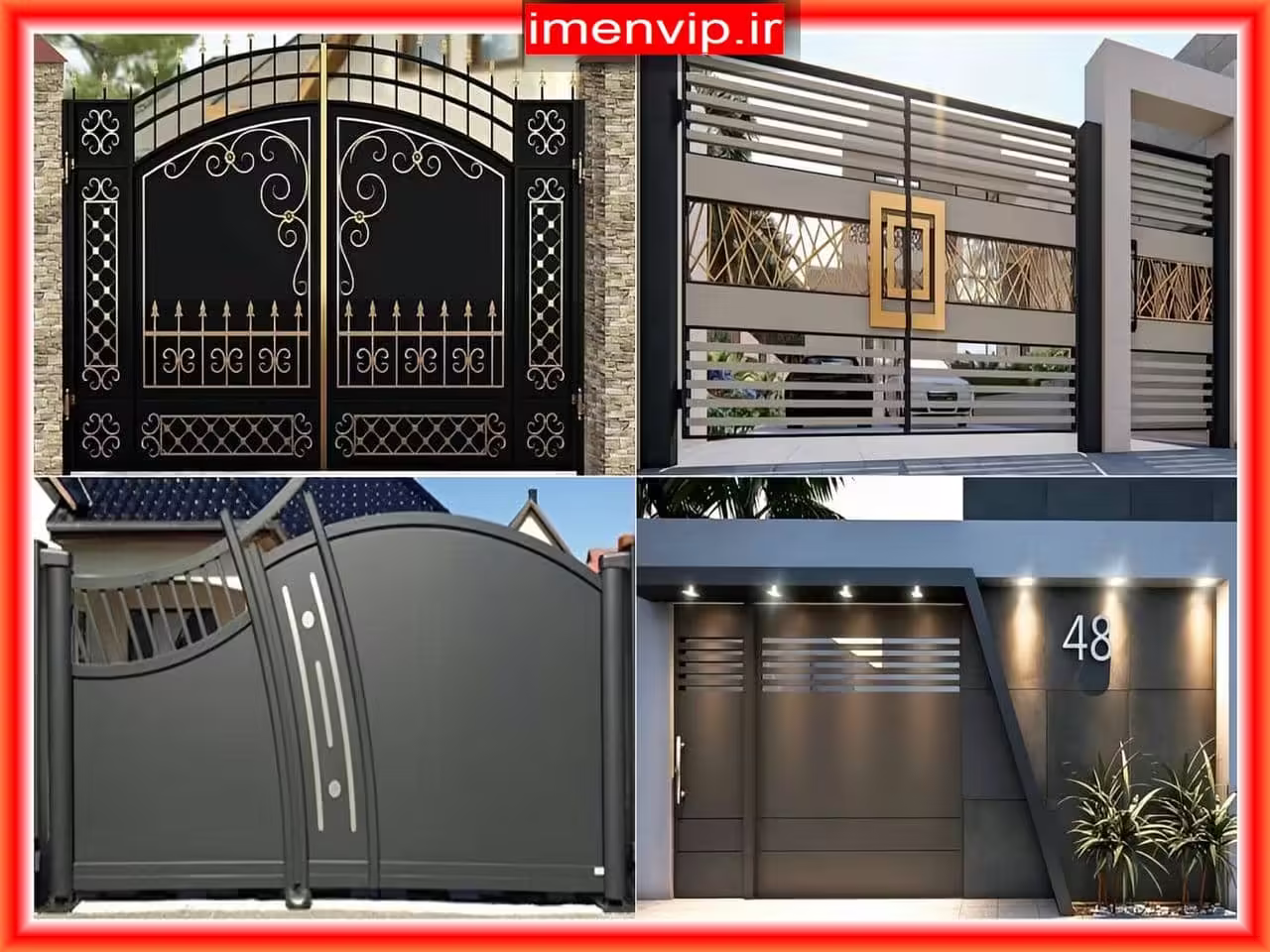 مدل&zwnj;های متنوع درب حیاط و باغ