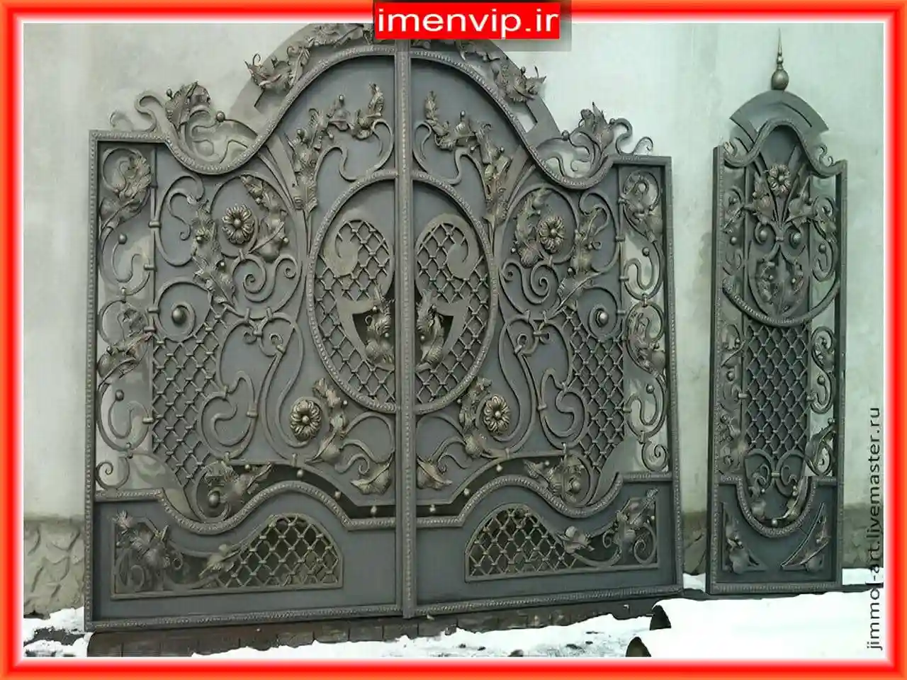 درب آهنی ورودی ساختمان و پارکینگ