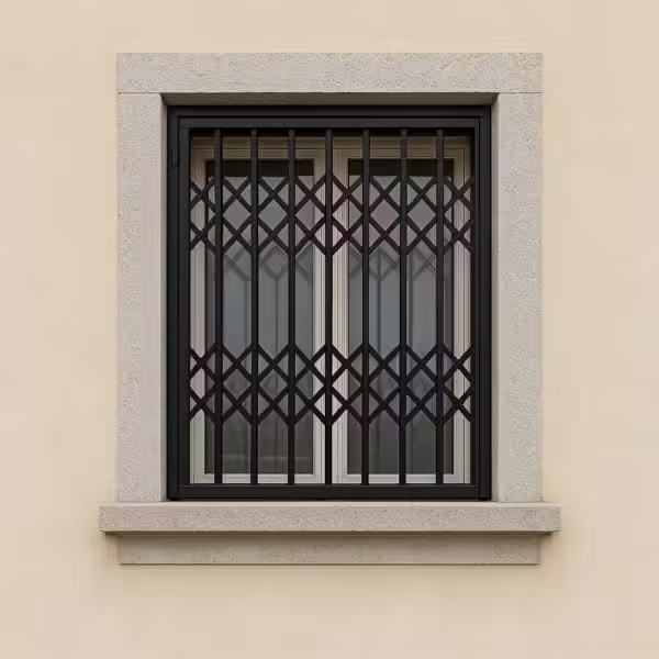نصب حفاظ پنجره ریلی آکاردئونی مقاوم