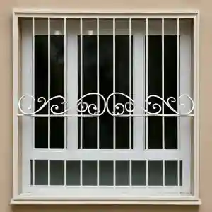 حفاظ پنجره مدل گل نیلوفری