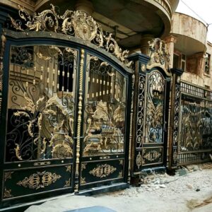 طراحی و ساخت درب پارکینگ فلزی