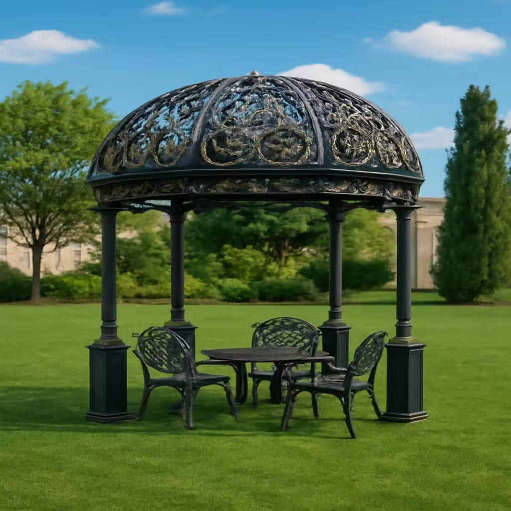 خرید آلاچیق الیزه فرفورژه گنبدی باغ و ویلا