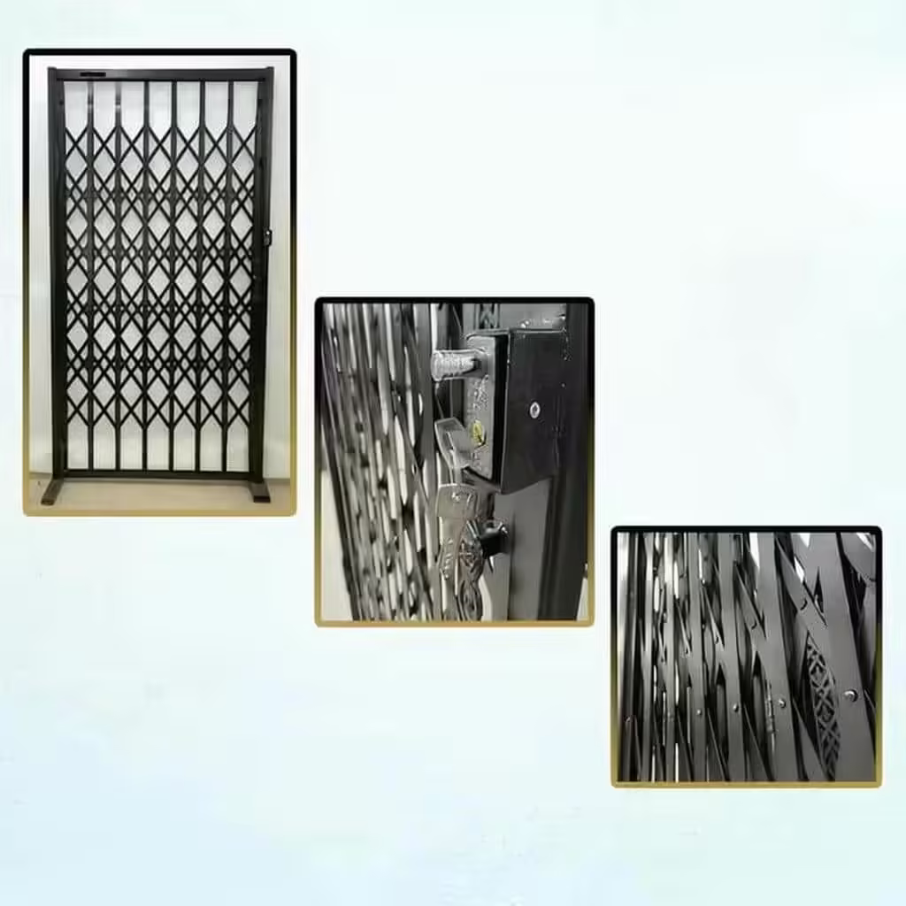 عکس حفاظ آکاردئونی تمام گل دوبل سه جداره تسمه ۲.۵ سانتی متر سفید