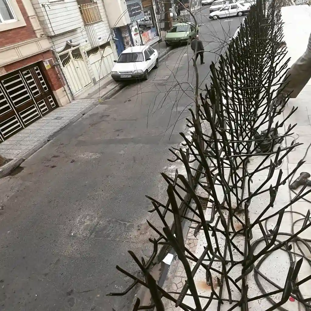 حفاظ بوته ای تراکم ۶۷ نصب شده بر روی دیوار