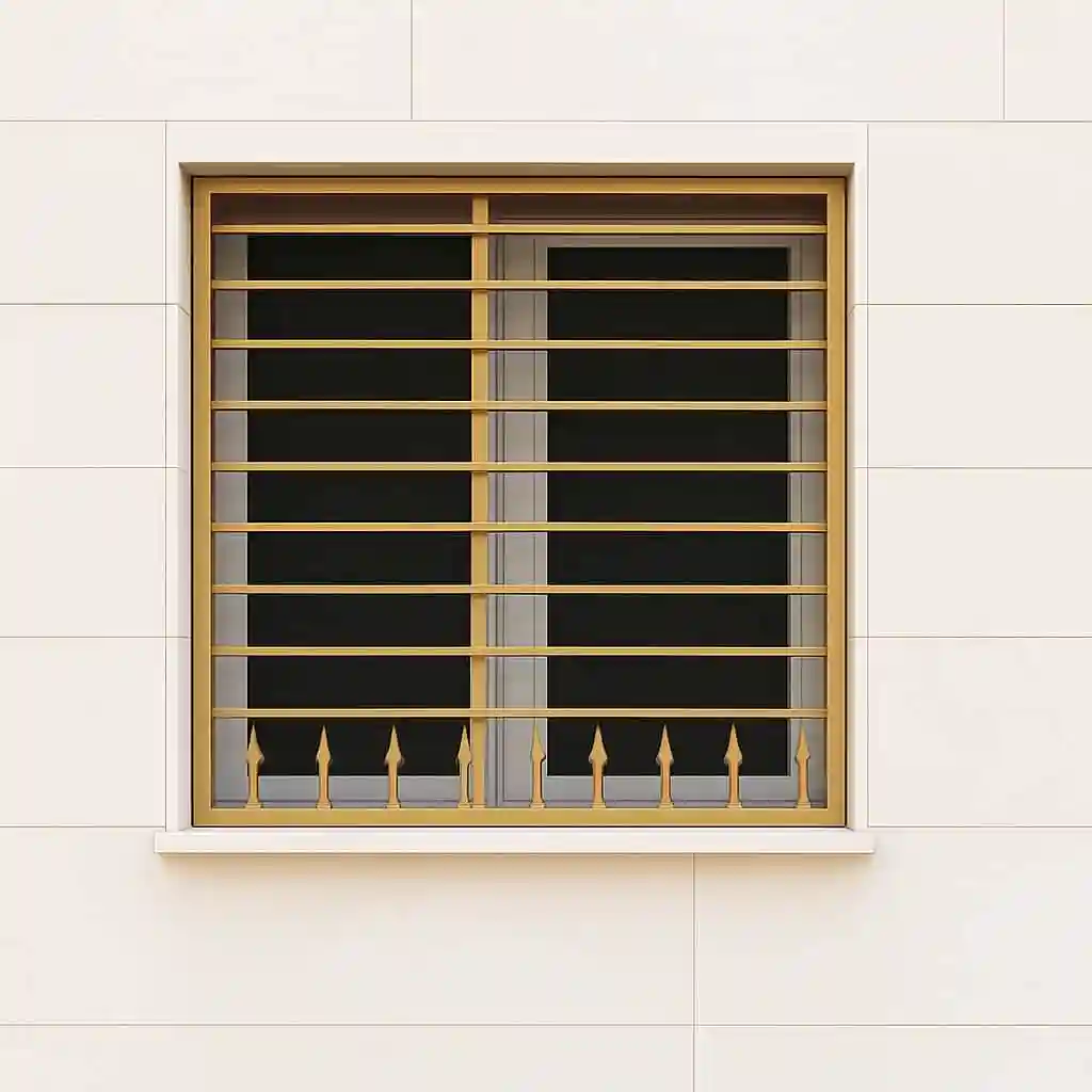 حفاظ پنجره مدل تیغدار با طراحی افقی