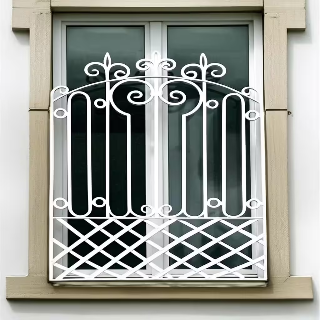 حفاظ پنجره مدل رز با طرح گلبرگ‌ها