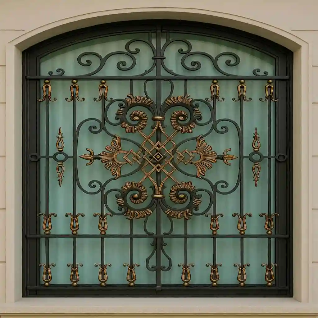 حفاظ پنجره مدل لاله نصب شده در نمای ساختمان