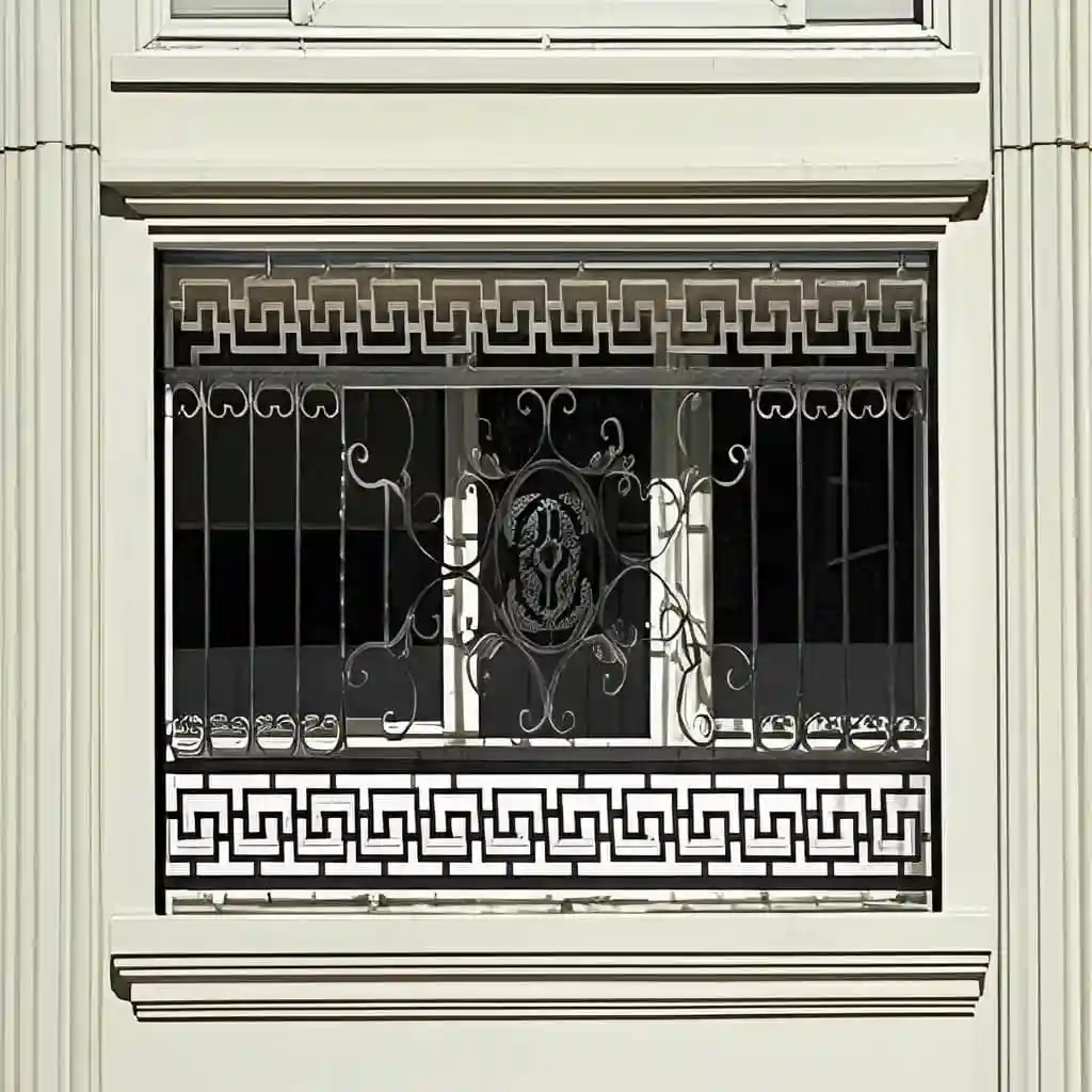 نمای حفاظ پنجره مدل ورساچه بر روی ساختمان لوکس