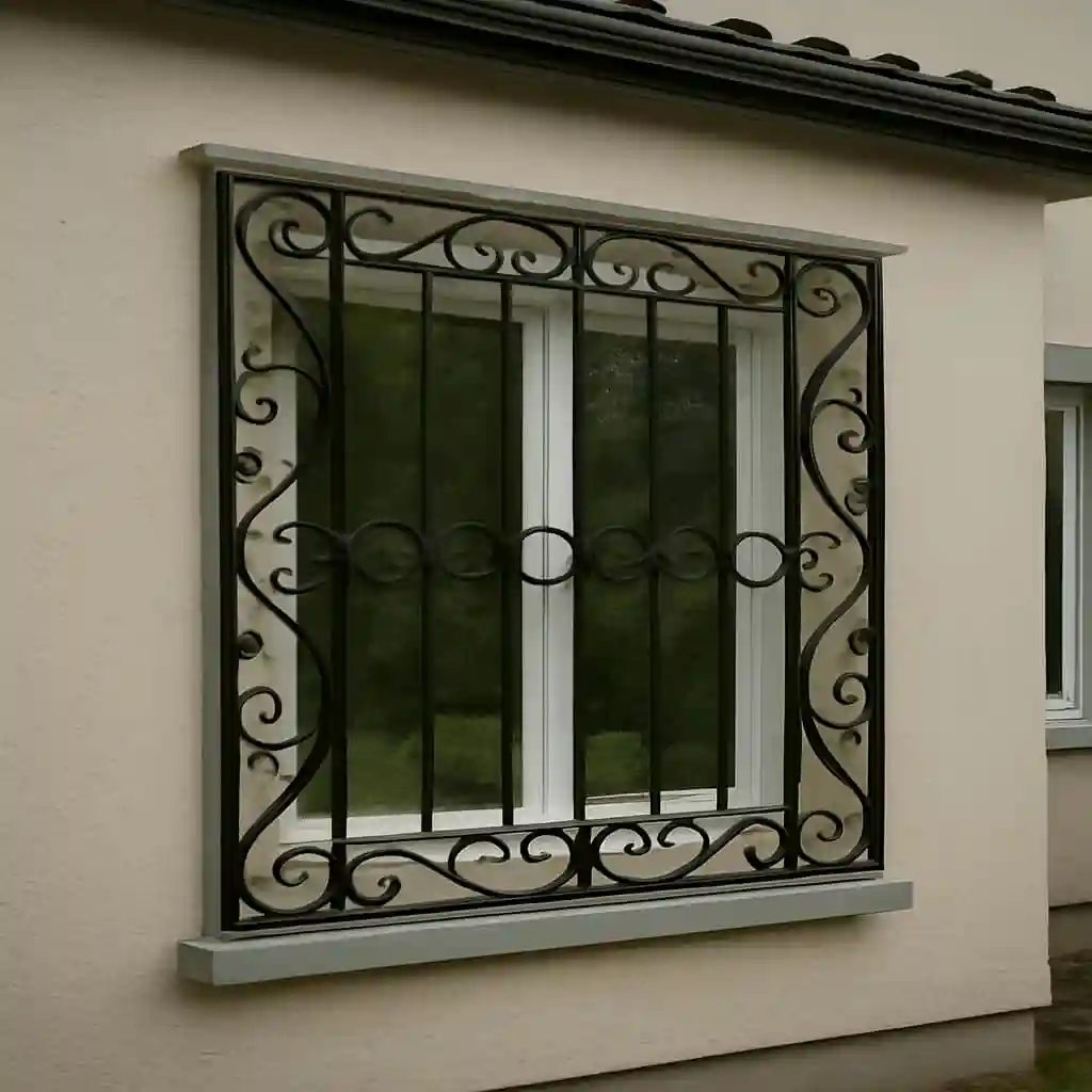 حفاظ پنجره مدل پیچک بهاری با طراحی گل‌مانند