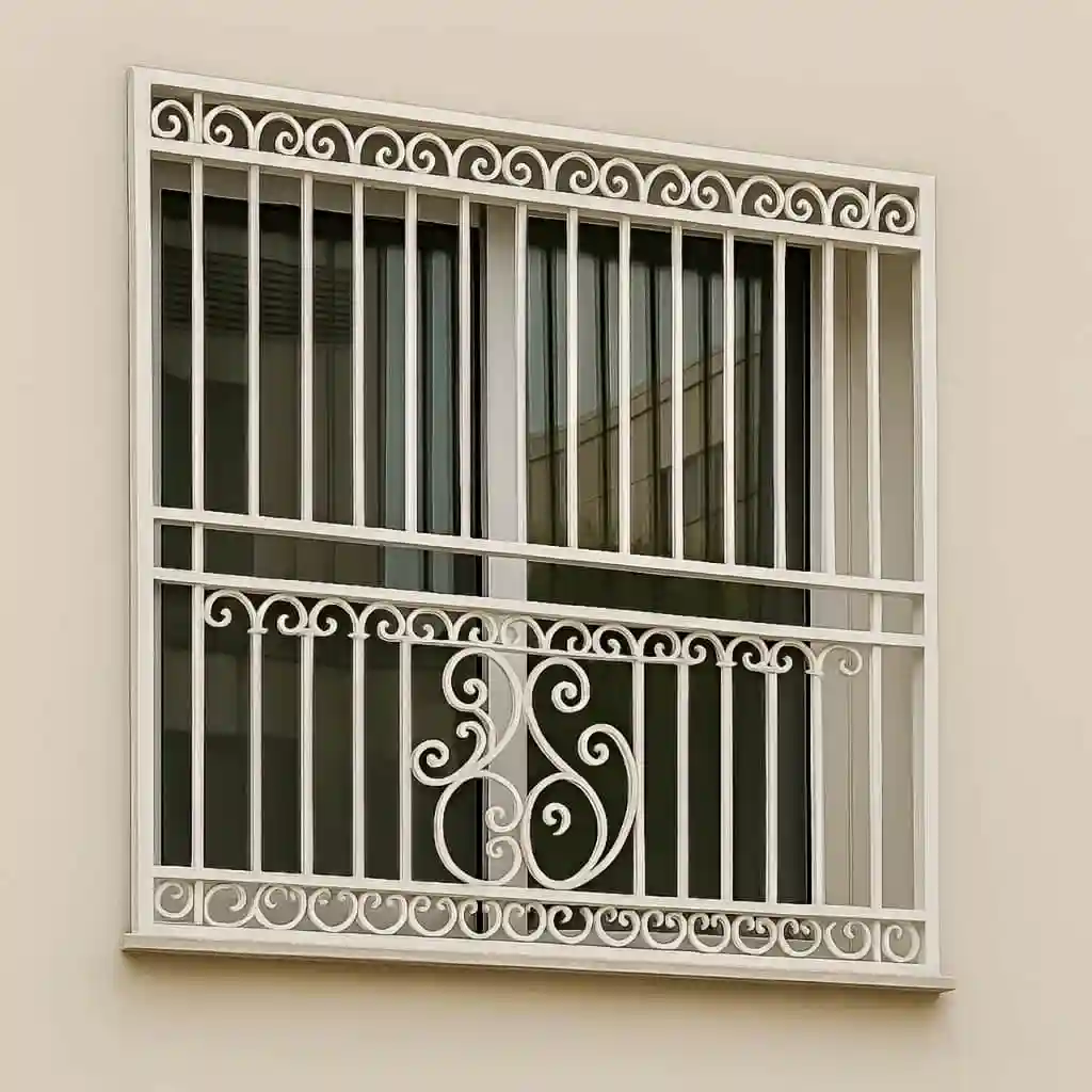 حفاظ پنجره مدل کلاسیک سلطنتی نصب شده