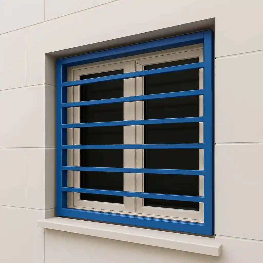 حفاظ پنجره آهنی ساده سبک مناسب ساختمان مسکونی