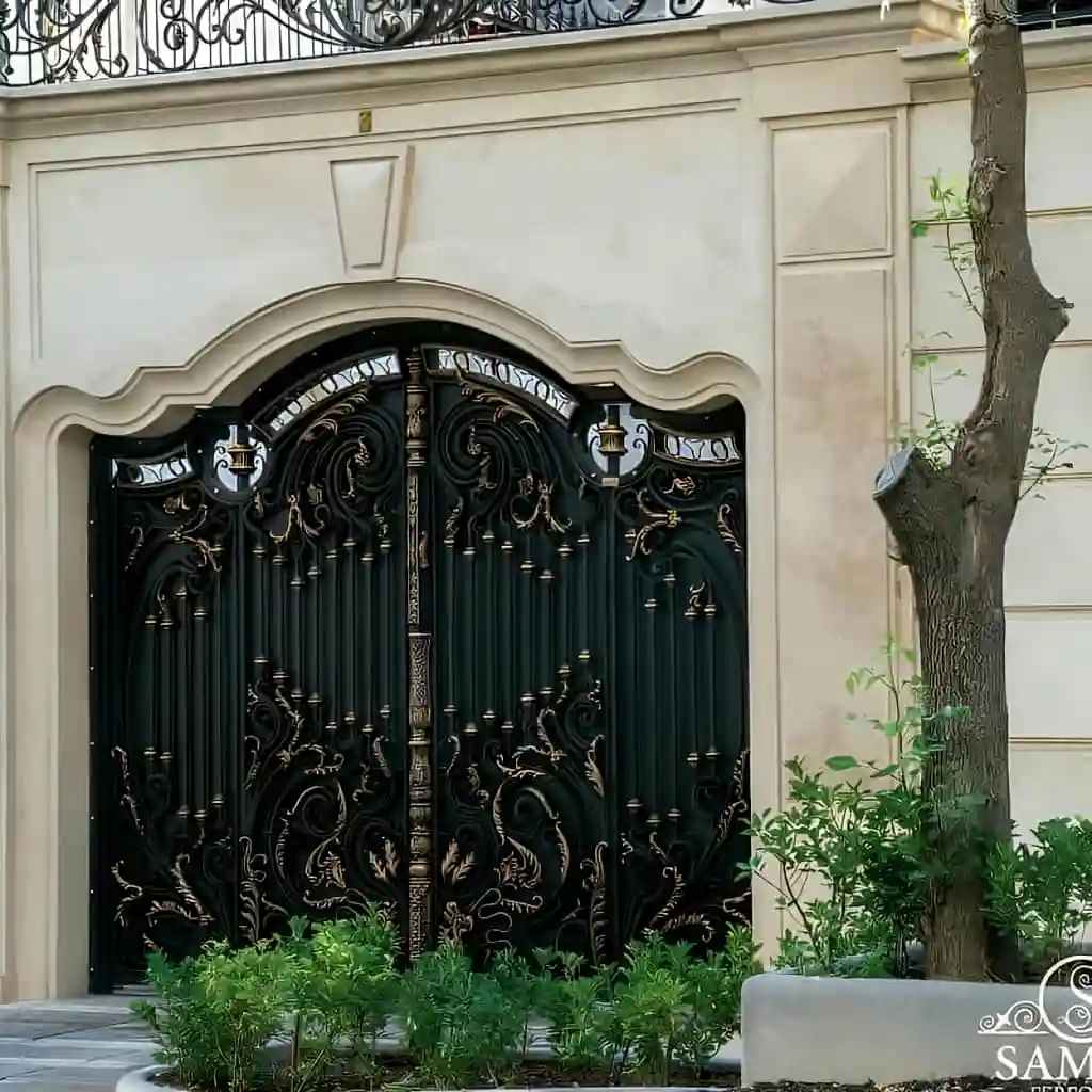 درب فرفورژه پارکینگ مقاوم