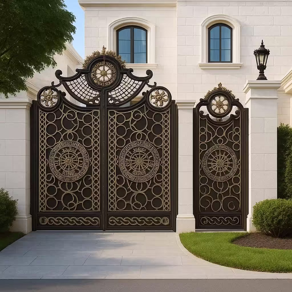 درب برش CNC مدل ورساچه با جزئیات هنری