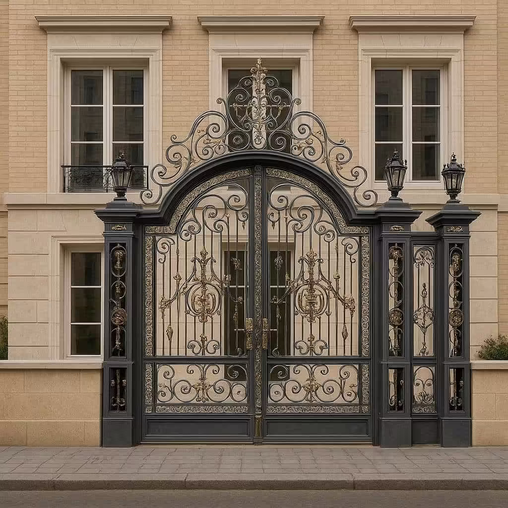 نصب درب پیچک در ورودی ساختمان‌های لوکس