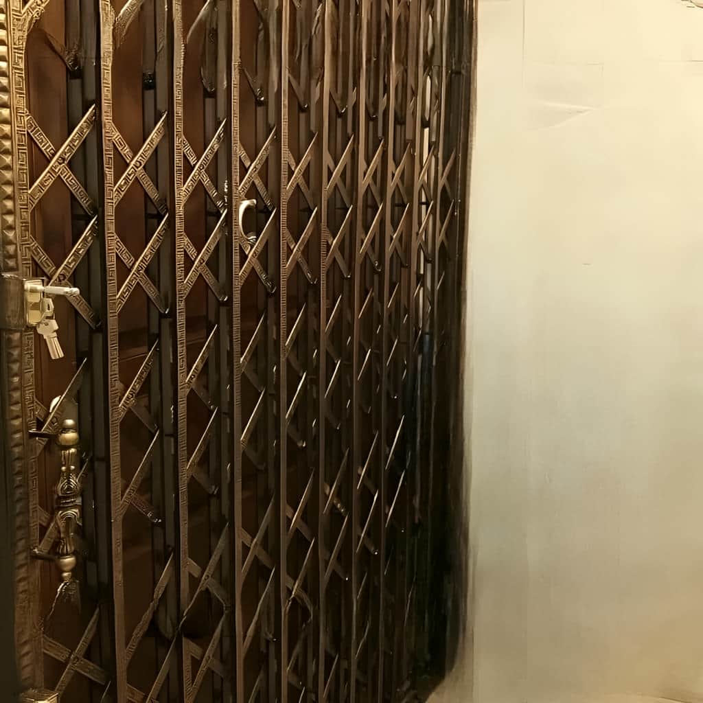 خرید درب آکاردئونی حفاظ ساختمان سلطنتی در تهران