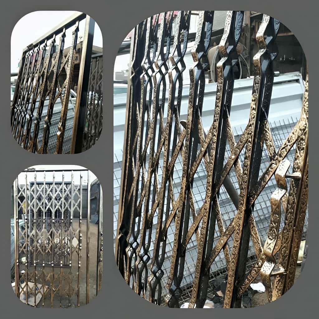 قیمت درب آکاردئونی حفاظ ساختمان سه&zwnj;گل در لواسان