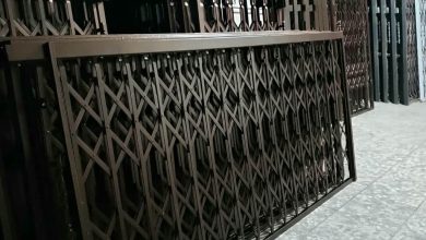 درب آکاردئونی حفاظ ساختمان در قائمشهر