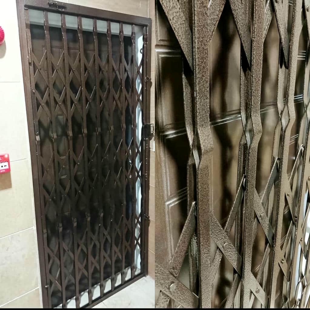 درب آکاردئونی حفاظ ساختمان در شهریار