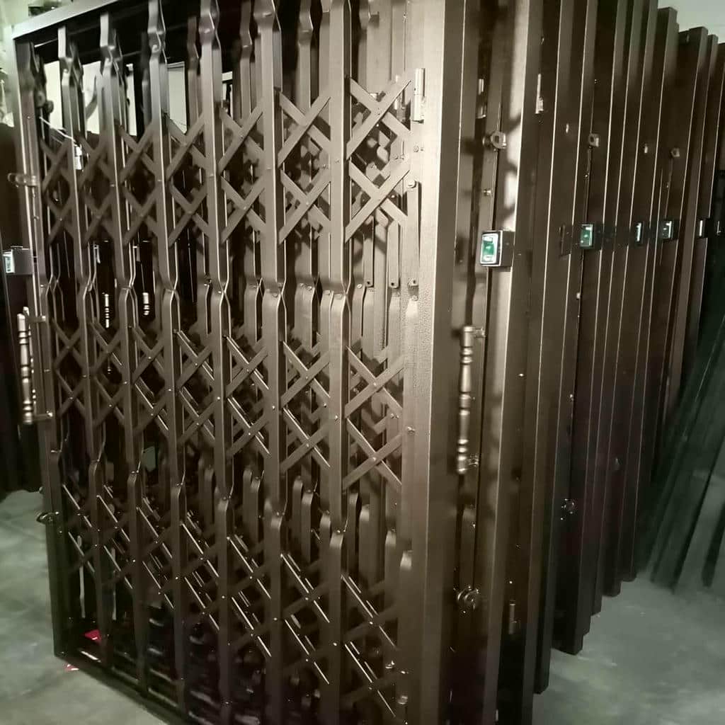 خرید درب آکاردئونی حفاظ ساختمان دوگل در پرند