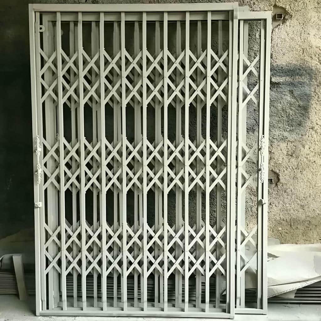 خرید درب آکاردئونی حفاظ ساختمان دوگل در اشتهارد
