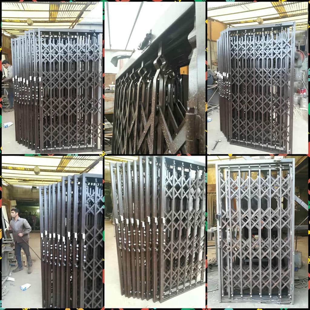 خرید درب آکاردئونی حفاظ ساختمان تقویت شده در بابل