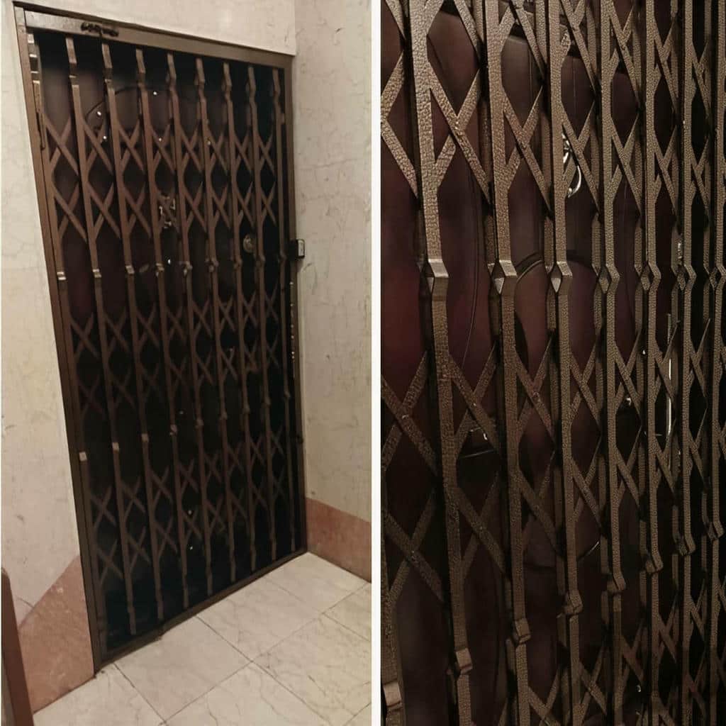 خرید درب آکاردئونی حفاظ ساختمان دوگل در قم