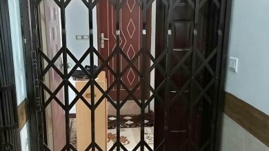 درب آکاردئونی ساختمان در خرم آباد