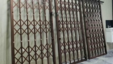 درب آکاردئونی در مهرشهر کرج