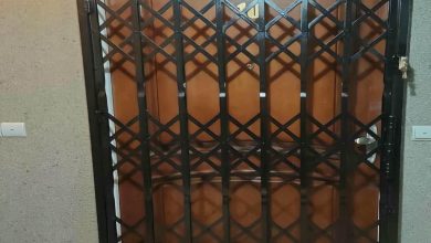 درب آکاردئونی ساختمان در استان گیلان