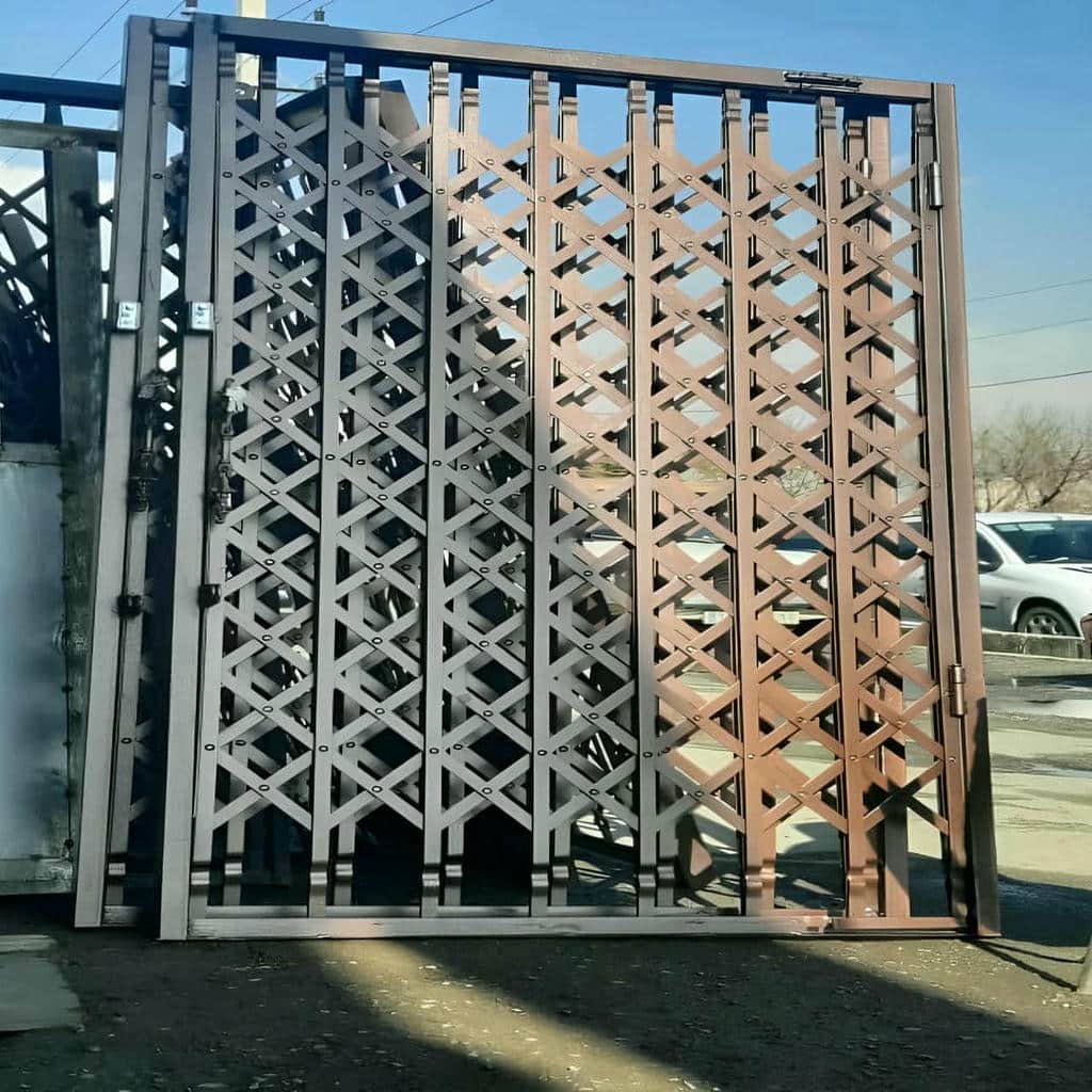 خرید درب آکاردئونی حفاظ ساختمان دوگل در فشم