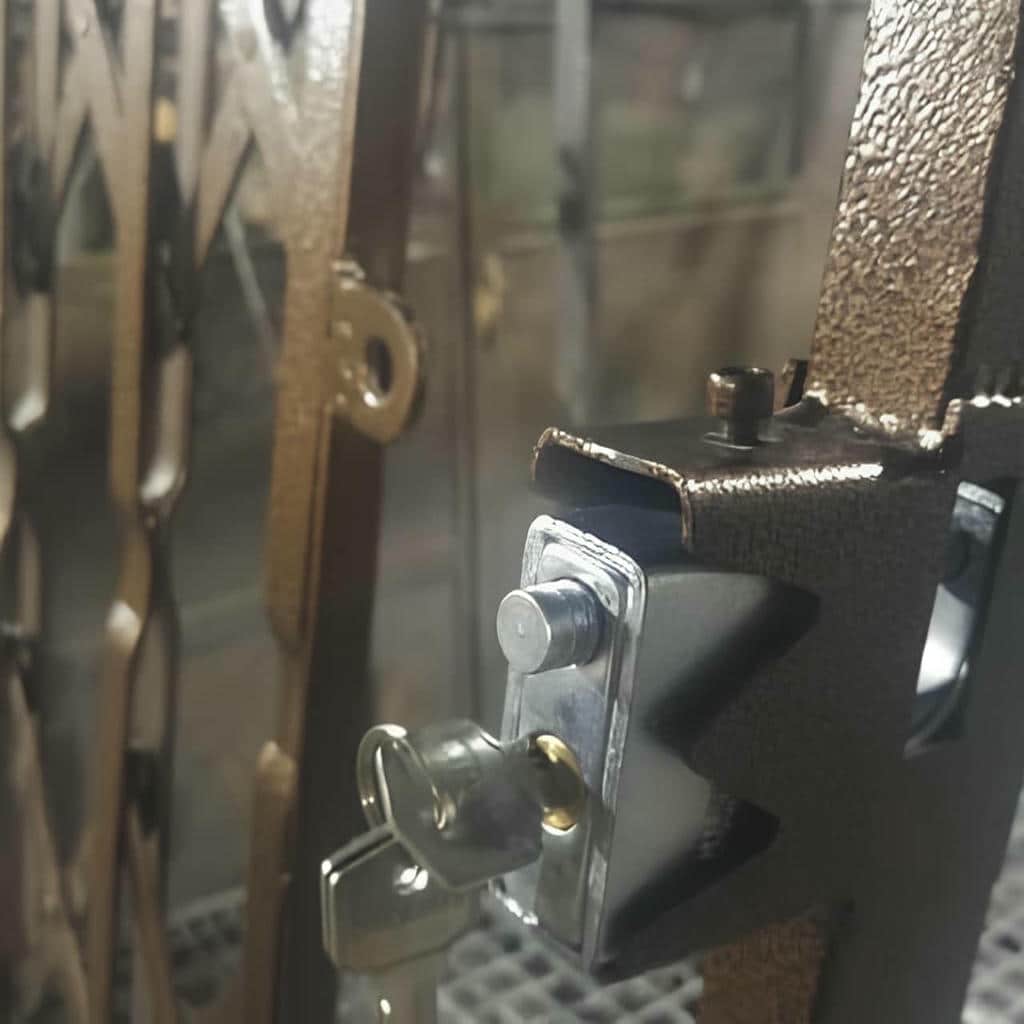 نصب درب آکاردئونی حفاظ ساختمان چهارگل در سنندج
