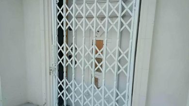 درب آکاردئونی حفاظ ساختمان در اصفهان