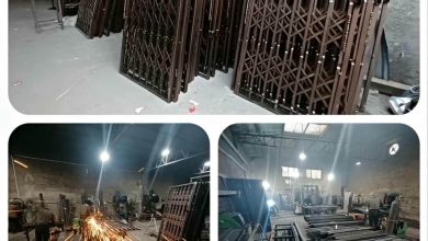 درب آکاردئونی ساختمان در رشت