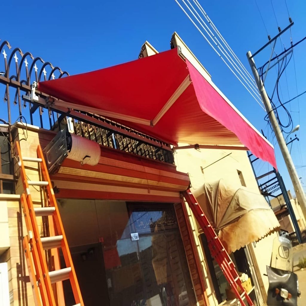 نصب سایبان برقی اتوماتیک ضد UV در نسیم شهر