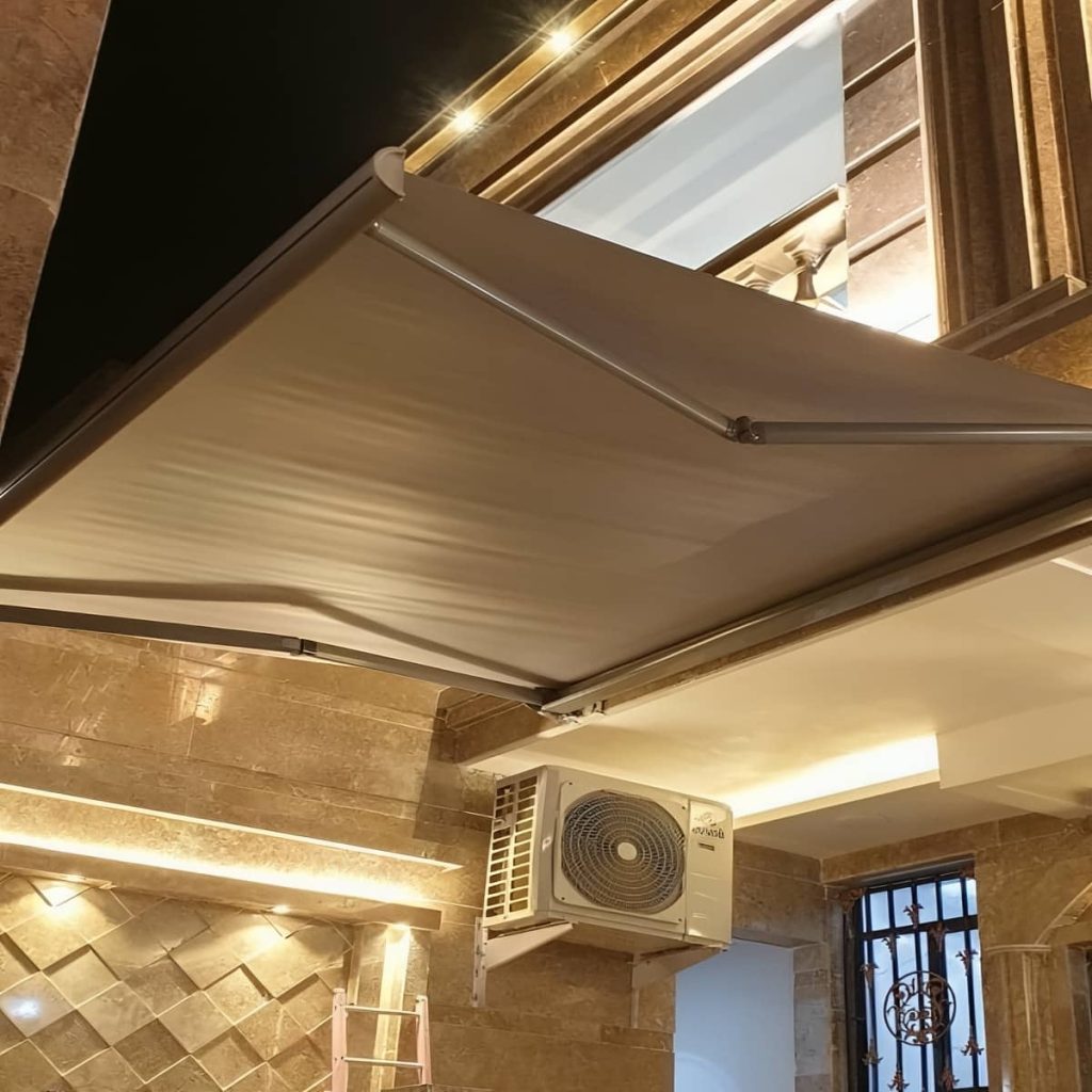 سایبان برقی اتوماتیک در یاسوج