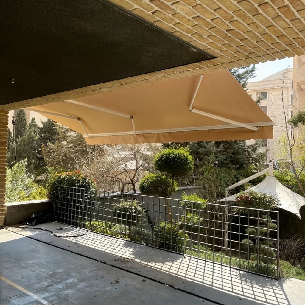 نصب سایبان برقی اتوماتیک ضدآب در بیرجند