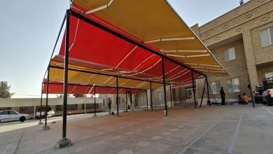 سایبان برقی اتوماتیک در بومهن