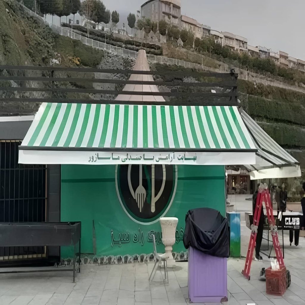 خرید سایبان برقی اتوماتیک بازویی در پردیس