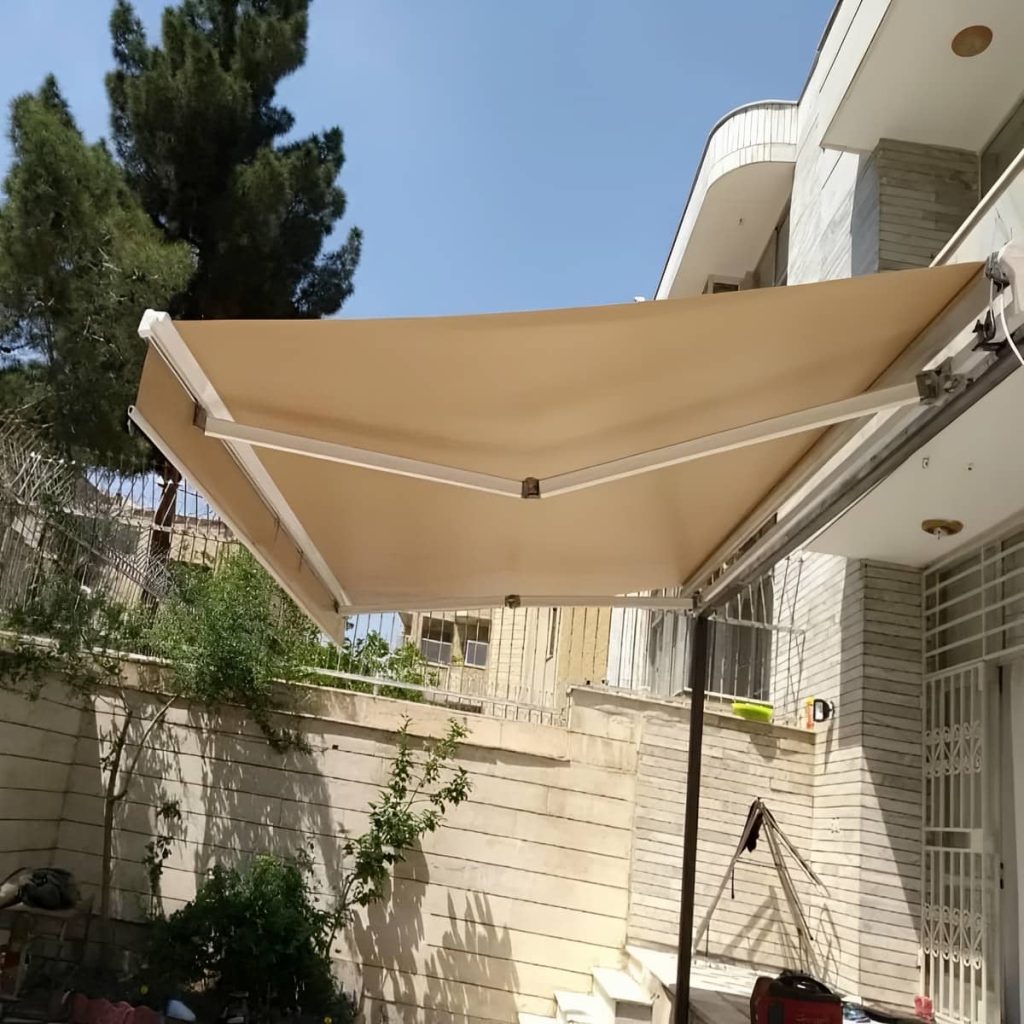 نصب سایبان برقی اتوماتیک ضد UV در اندیشه