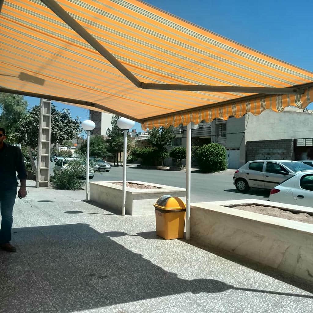 نصب سایبان برقی اتوماتیک ضدآب در سبزوار