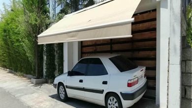 سایبان برقی اتوماتیک در بندر انزلی