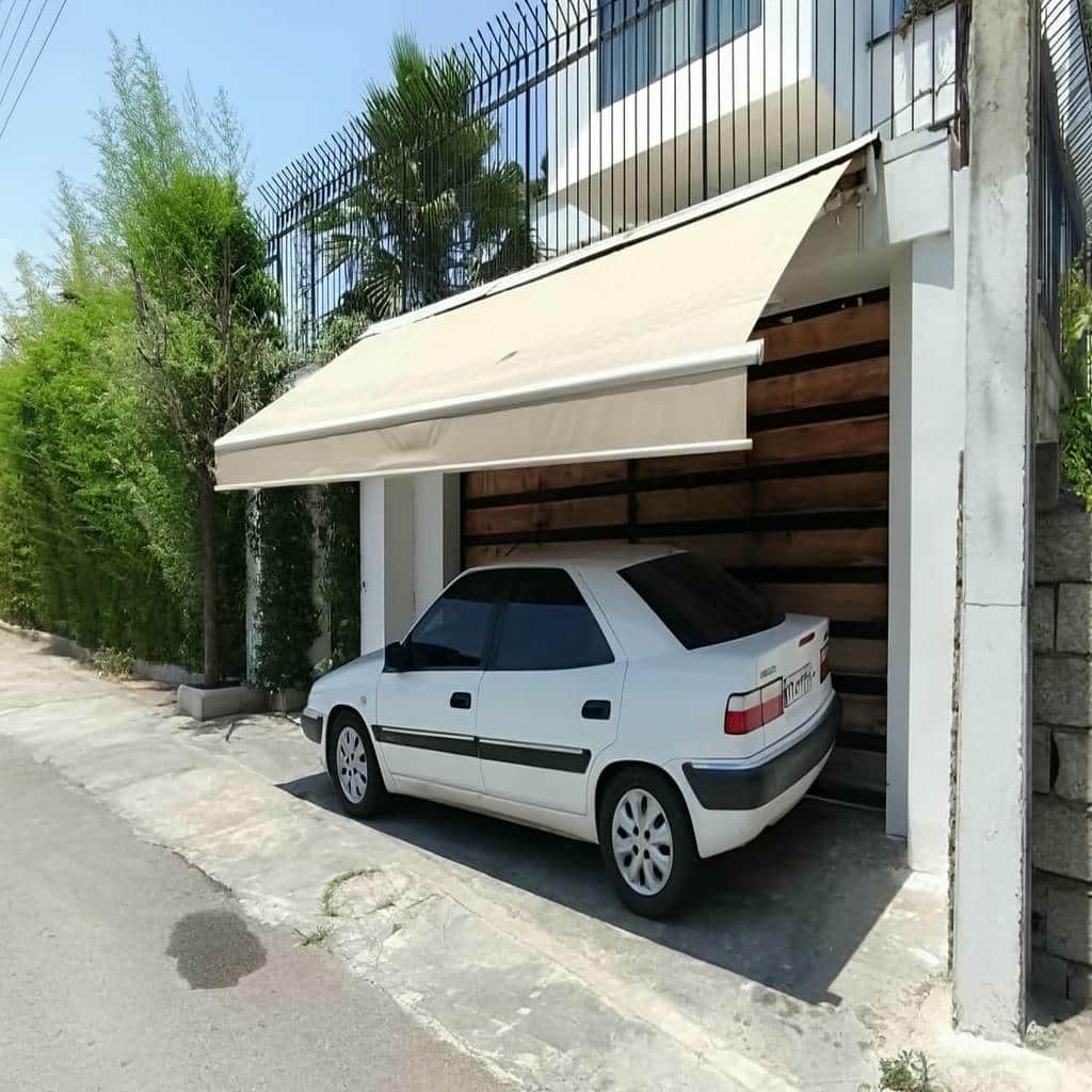 سایبان برقی اتوماتیک در بندر انزلی