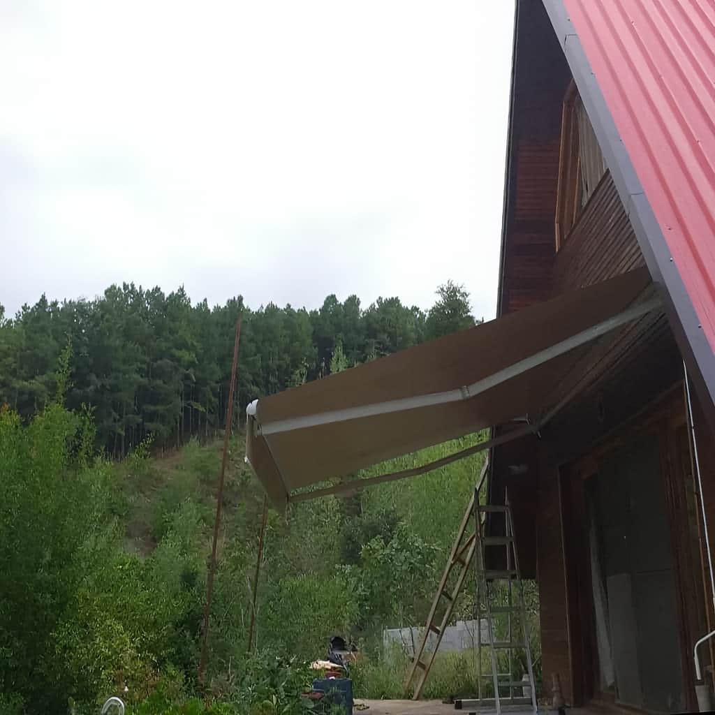 نصب سایبان برقی اتوماتیک ضد UV در پرند