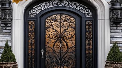درب پارکینگ فلزی حیاط در اشتهارد