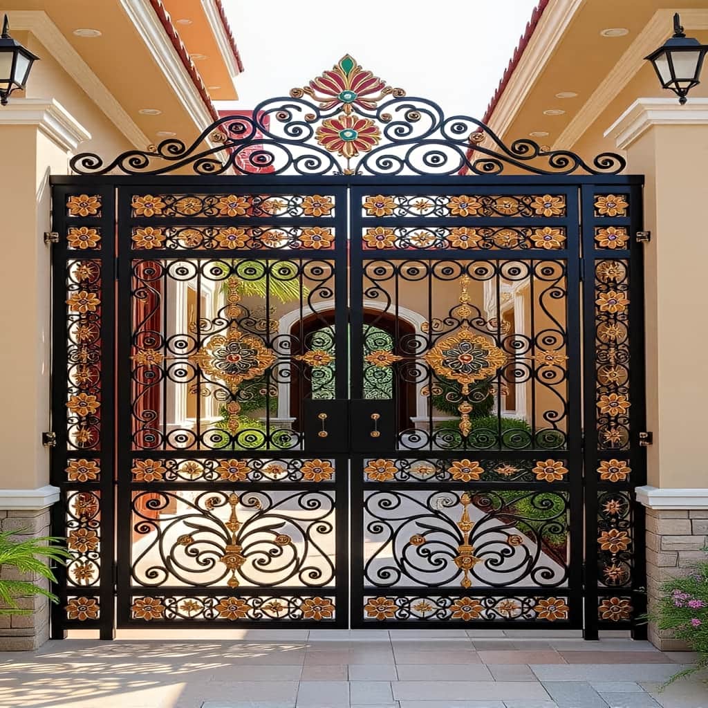 خرید درب پارکینگ فلزی حیاط ویلایی در رشت