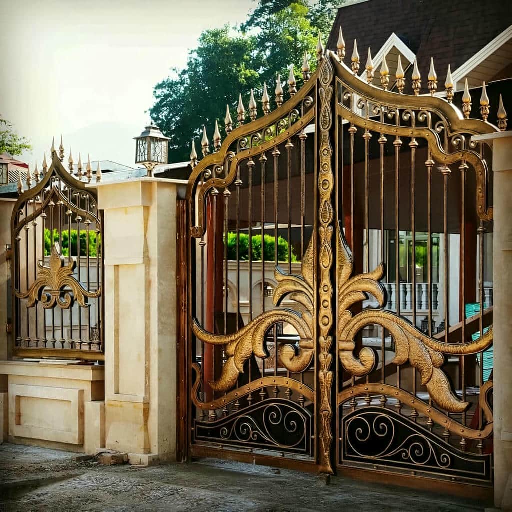 قیمت درب پارکینگ فلزی حیاط فرفورژه در نیشابور