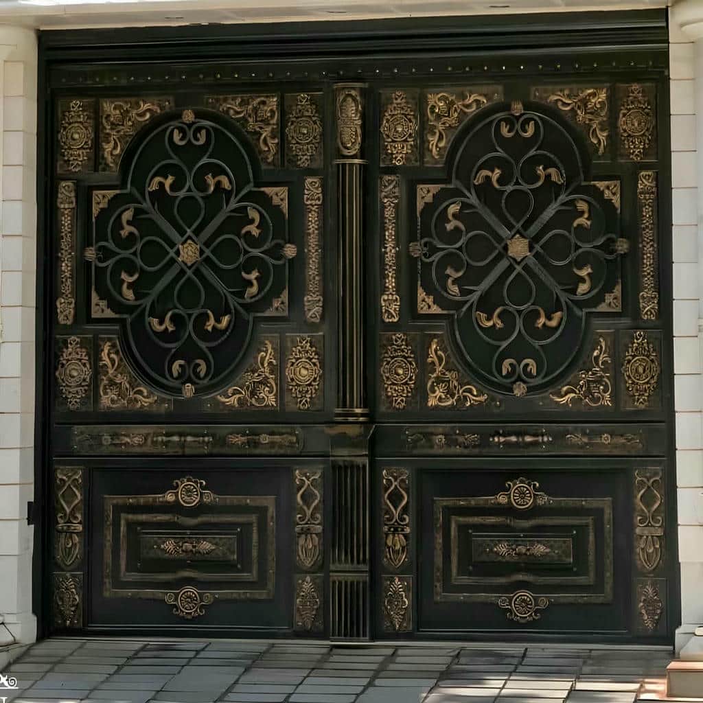 قیمت درب پارکینگ فلزی حیاط ضدزنگ در سقز