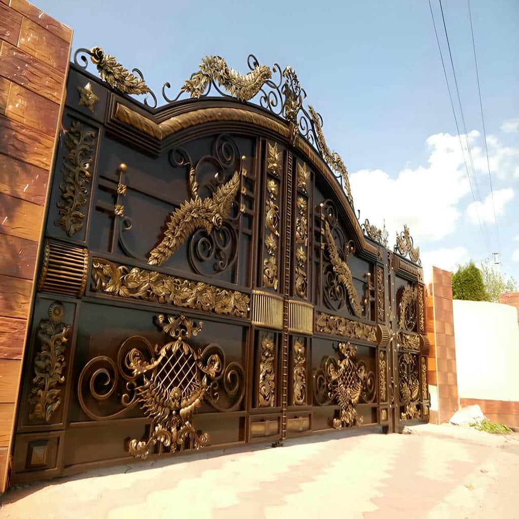 فروش درب پارکینگ فلزی حیاط ورودی ویلا در مریوان